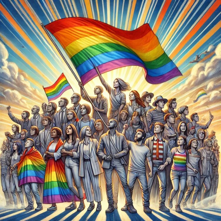 mage representing LGBTQ+ rights and equality. L